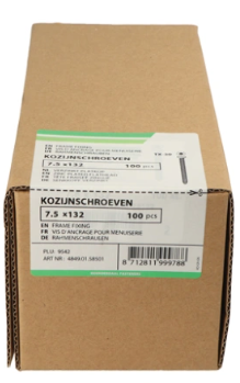 Kozijnschroef 7.5x62 Verzinkt CK TX-30 Hoenderdaal (100)