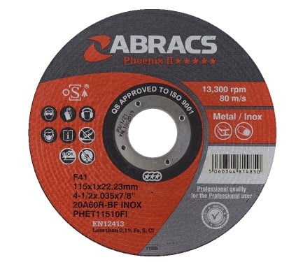 Abracs Phoenix ll Slijpschijf Extra Dun 115 x 1 x 22mm