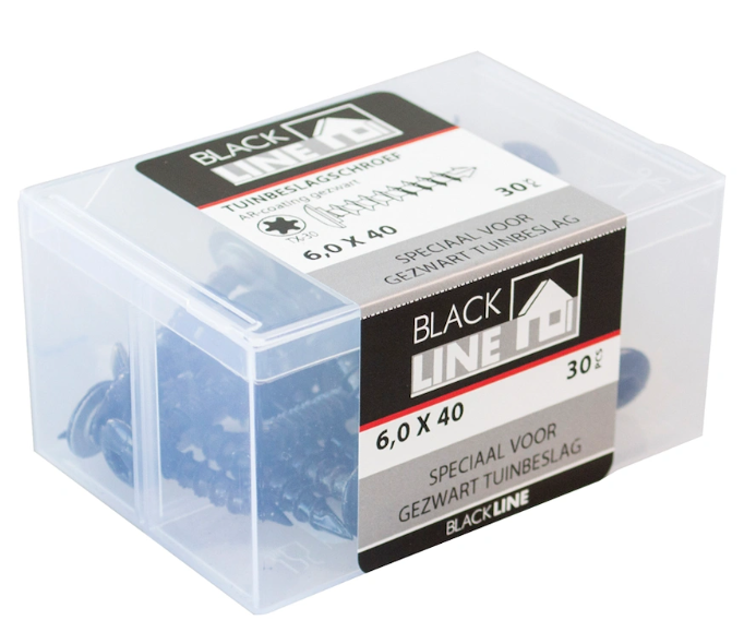 Blackline Zeskantmoer HCP Zwart DIN934 M8 (75)