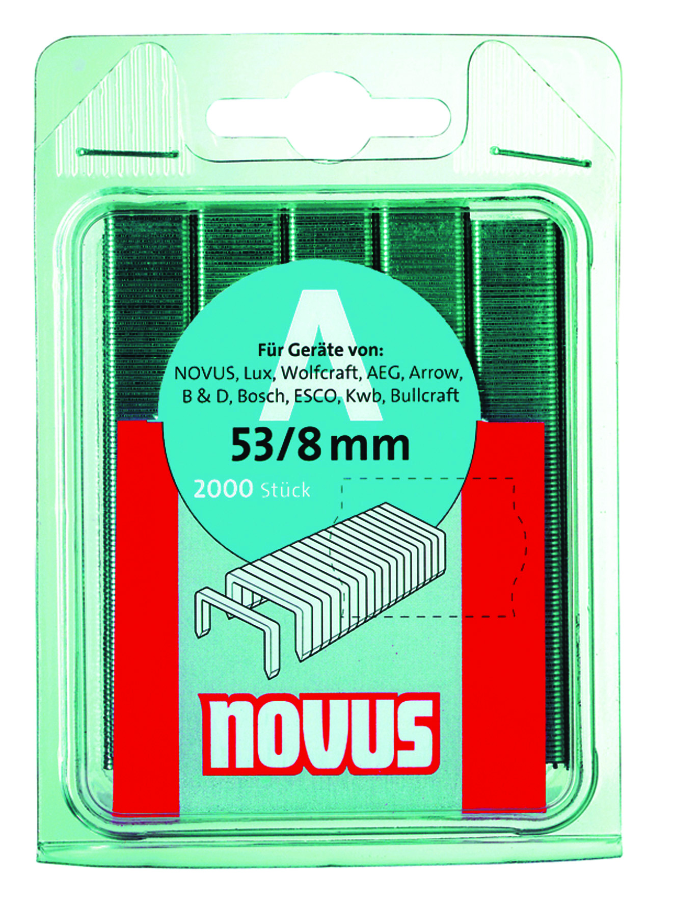 Novus - dundraad - nieten - A - 2000 stuks Novus