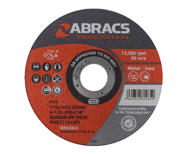 Abracs Phoenix ll Slijpschijf Extra Dun 115 x 1 x 22mm