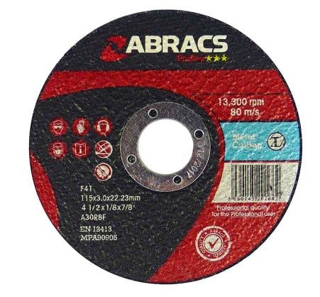 Abracs Proflex Slijpschijf Flat Metal 115 x 3 x 22mm