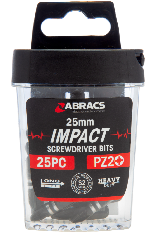 Abracs Impact Schroefbit 25mm - PZ-2 (25 stuks)